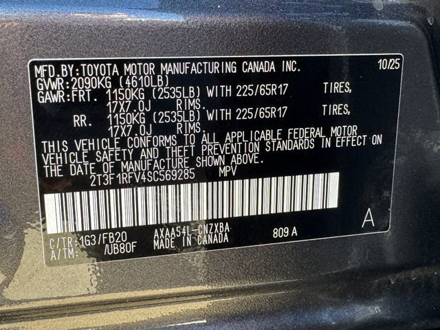 Used 2025 Toyota RAV4 LE AWD/4WD image 28