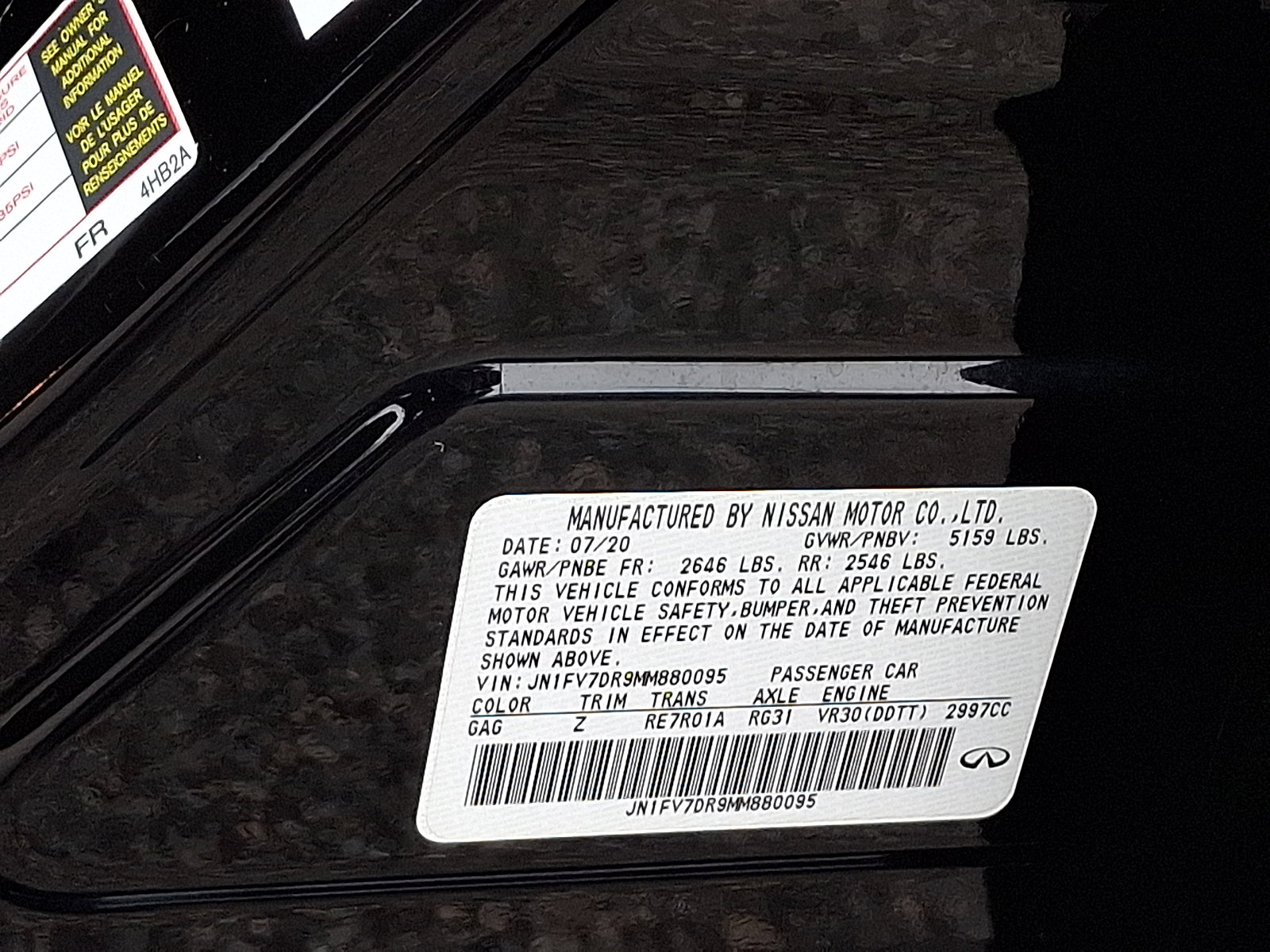 Used 2021 INFINITI Q50 Red Sport 400 w/ All Weather Package image 27