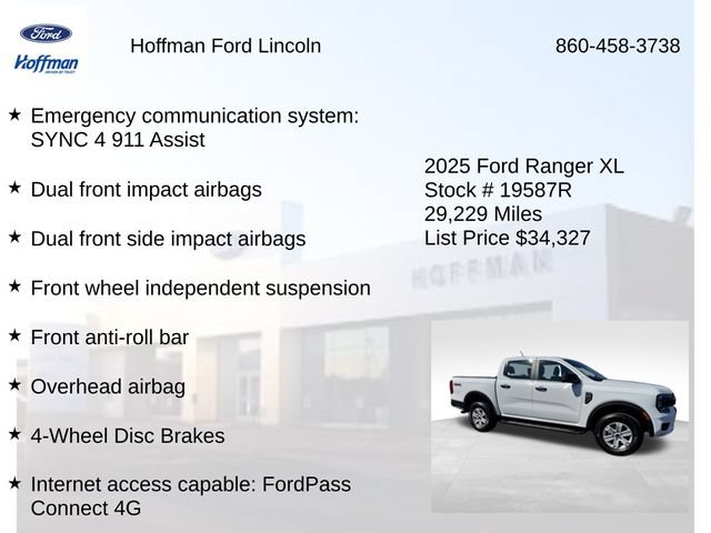 Certified 2025 Ford Ranger XL w/ Trailer Tow Package AWD/4WD image 24