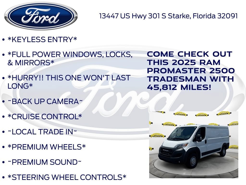 Used 2025 RAM ProMaster 2500 w/ Convenience Group FWD image 12