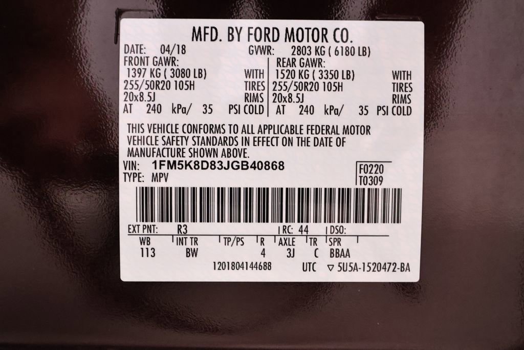 Certified 2018 Ford Explorer XLT w/ Equipment Group 202A image 49