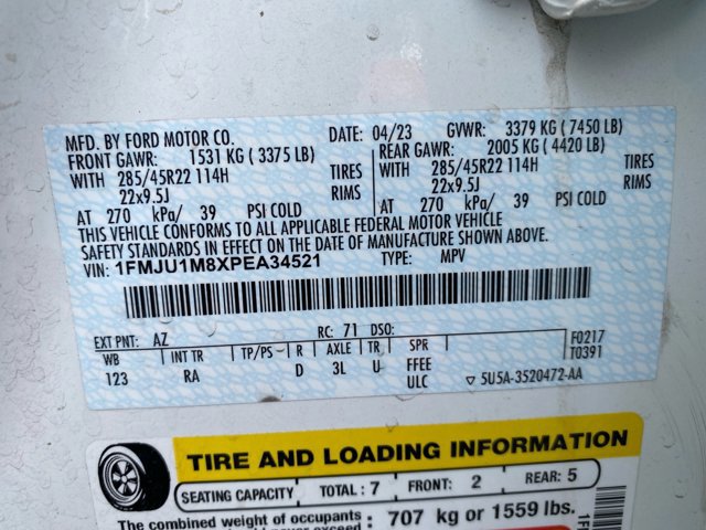 Certified 2023 Ford Expedition Platinum AWD/4WD image 25