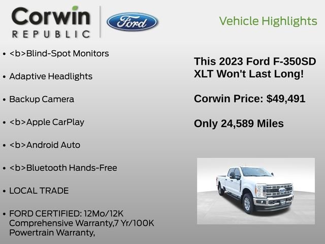 Certified 2023 Ford F350 XLT w/ 360-Degree Camera Package image 10