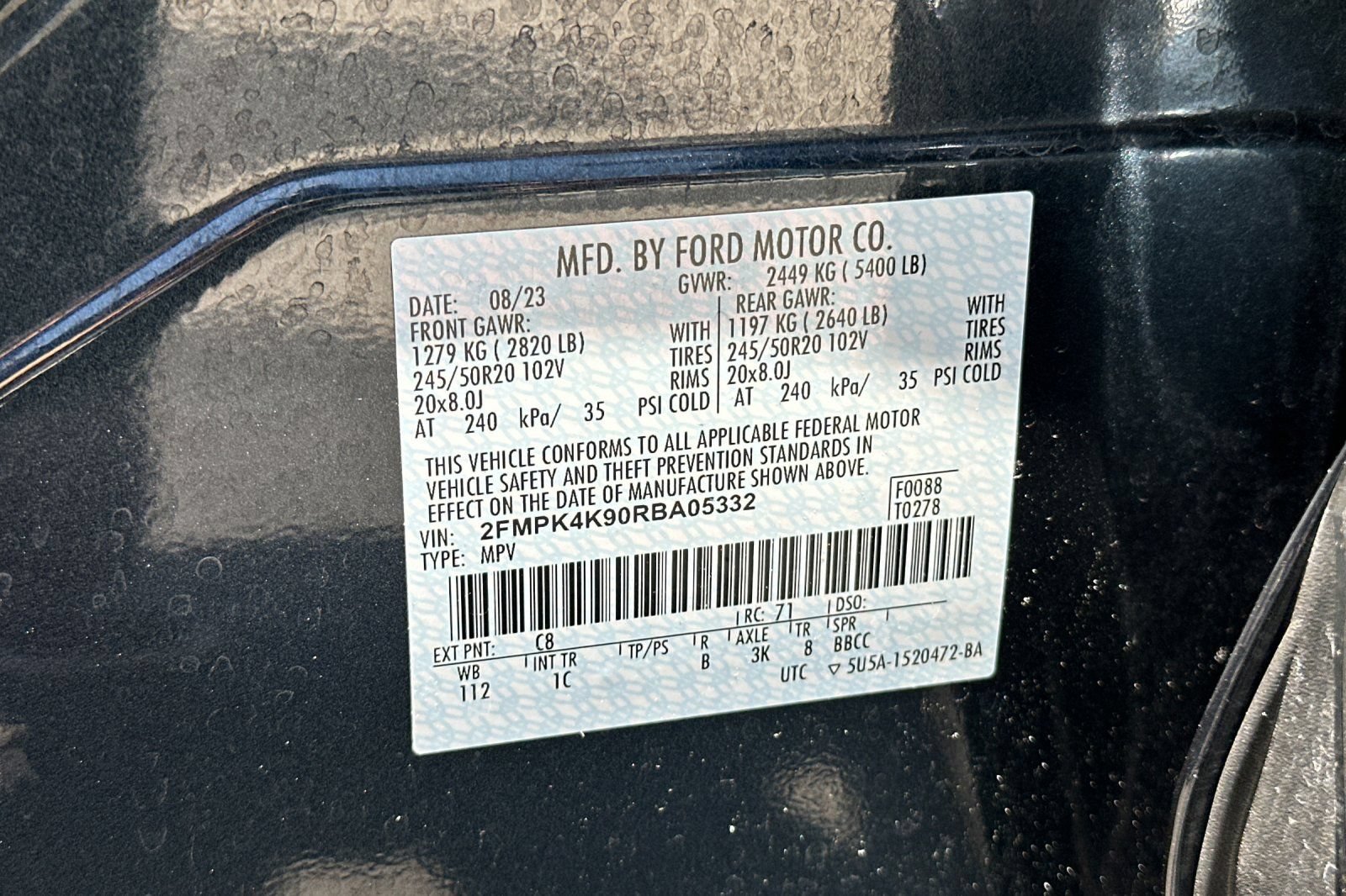 Certified 2024 Ford Edge Titanium w/ Equipment Group 301A AWD/4WD image 29