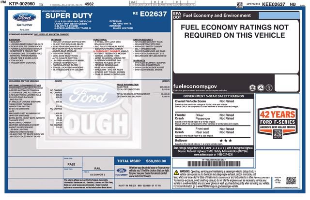 Certified 2019 Ford F250 Lariat w/ Lariat Value Package AWD/4WD image 36
