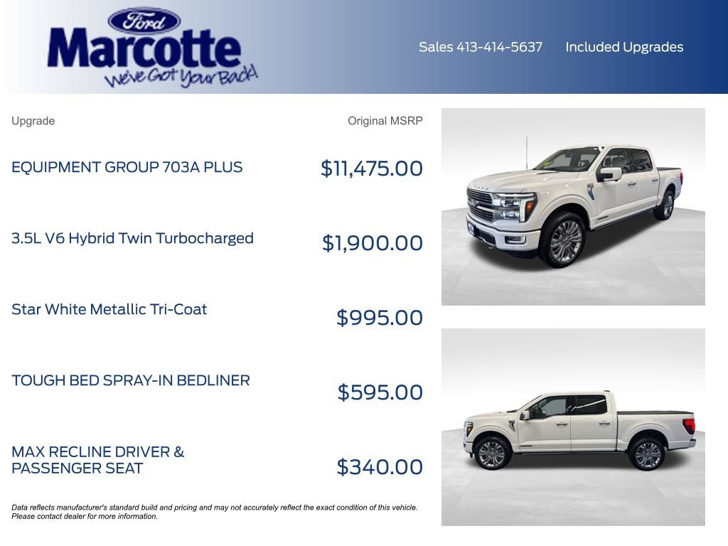 Certified 2024 Ford F150 Platinum w/ Equipment Group 703A Plus AWD/4WD image 4