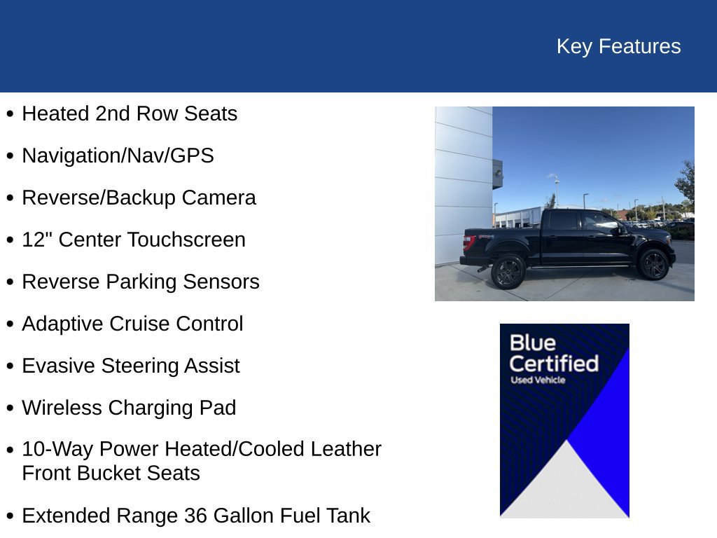 Certified 2023 Ford F150 Lariat w/ Equipment Group 502A High AWD/4WD image 30