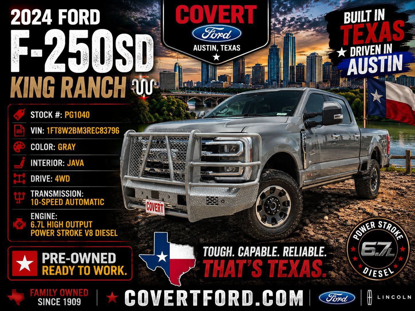 Certified 2024 Ford F250 King Ranch w/ Tremor Off-Road Package AWD/4WD image 1