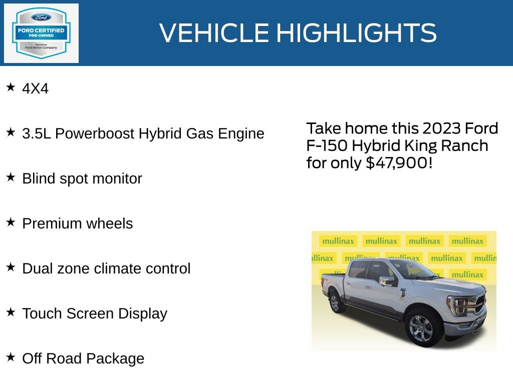 Certified 2023 Ford F150 King Ranch w/ Equipment Group 601A High AWD/4WD image 22