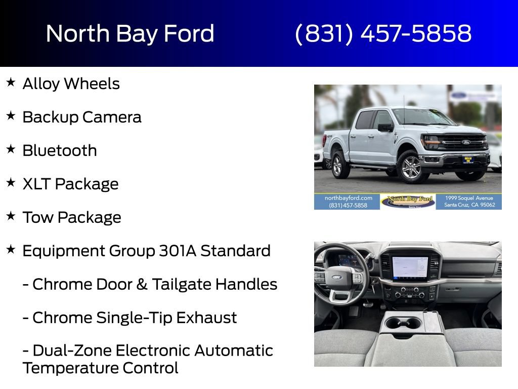 Certified 2025 Ford F150 XLT w/ Equipment Group 301A Standard AWD/4WD image 4