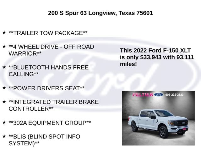 Certified 2022 Ford F150 XLT w/ Equipment Group 302A High AWD/4WD image 10