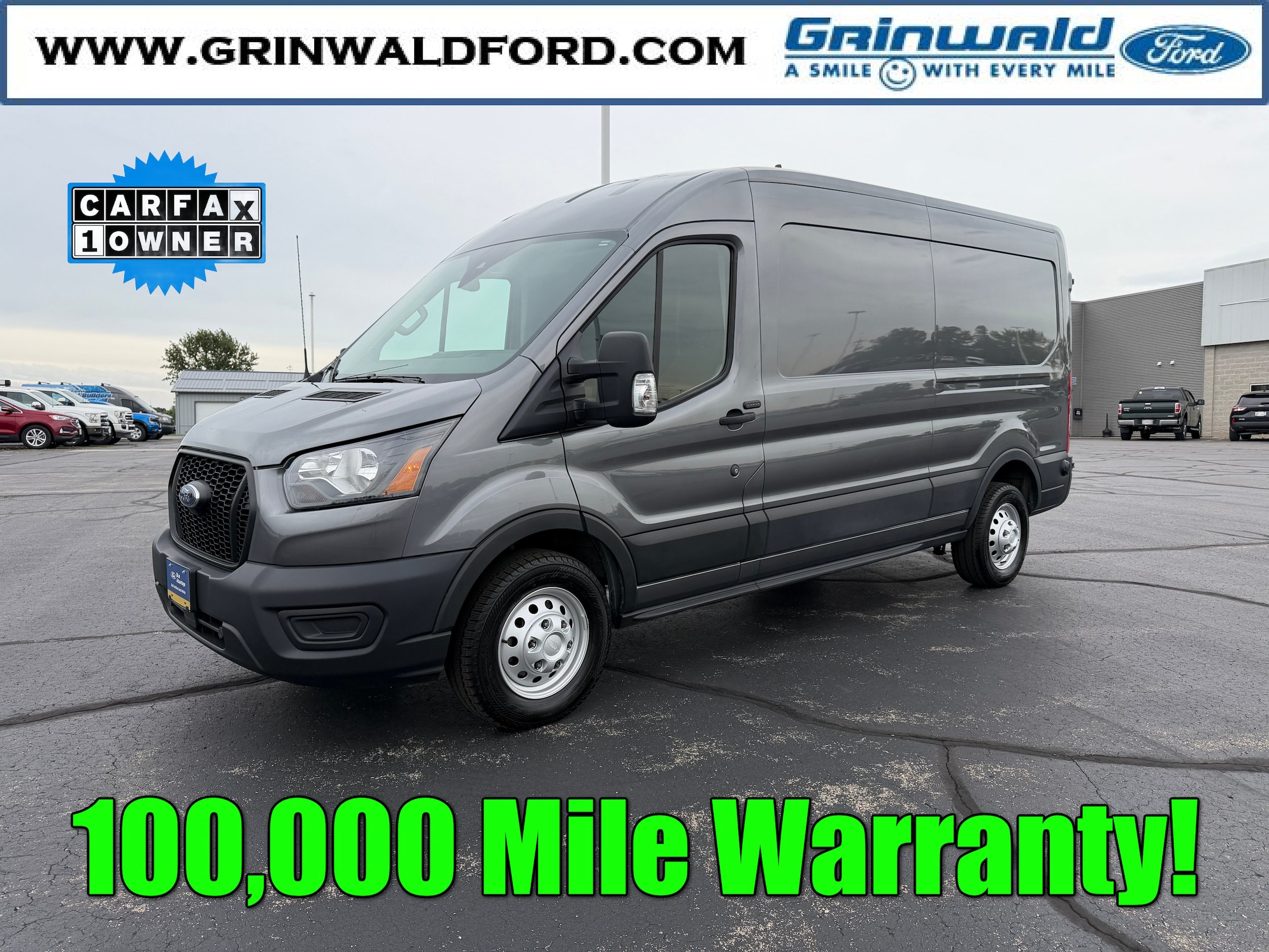 Certified 2023 Ford Transit 250 Medium Roof AWD w/ Interior Upgrade Package image 1