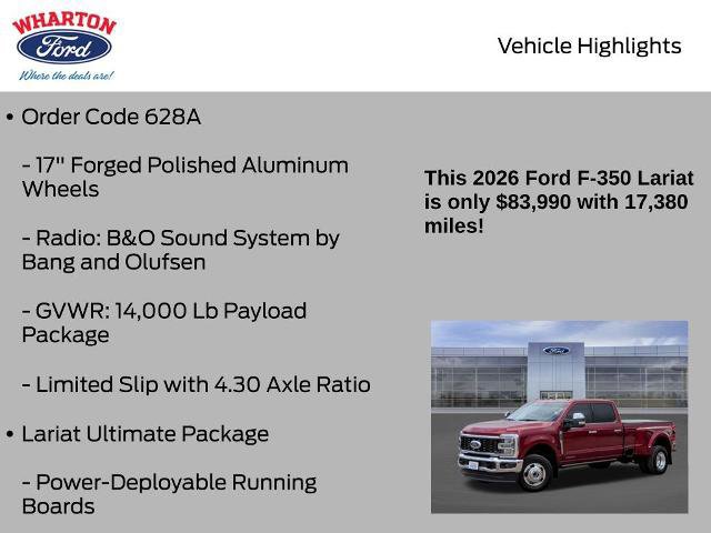 Certified 2026 Ford F350 Lariat w/ Lariat Ultimate Package image 11