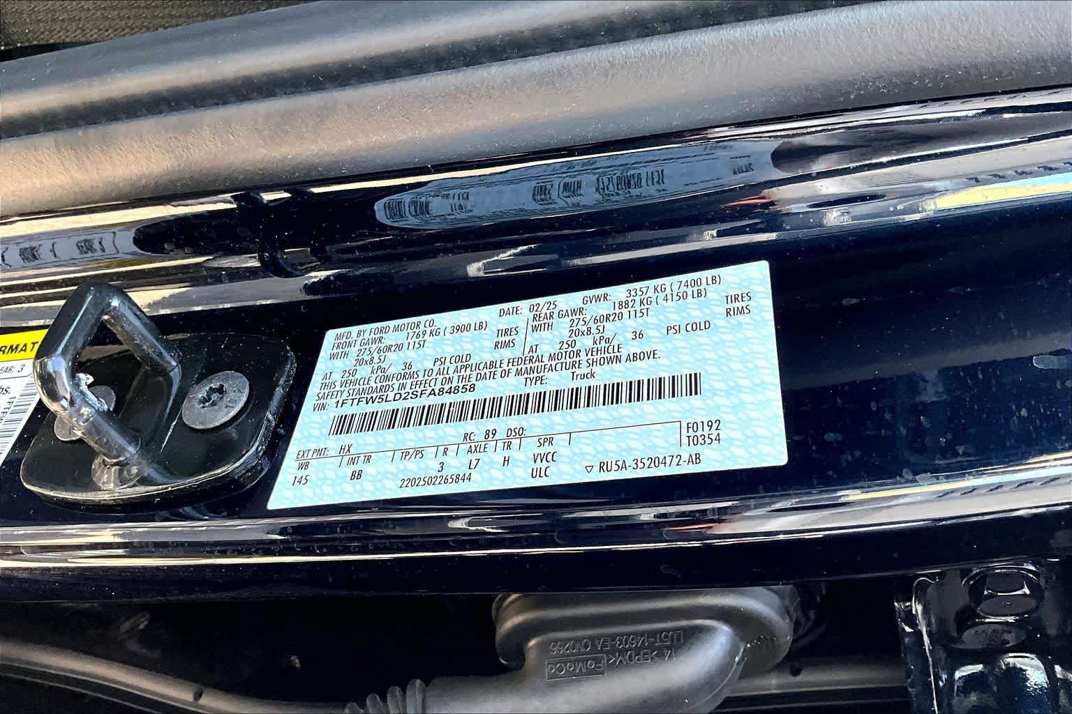 Certified 2025 Ford F150 Lariat w/ Equipment Group 501A Mid AWD/4WD image 37