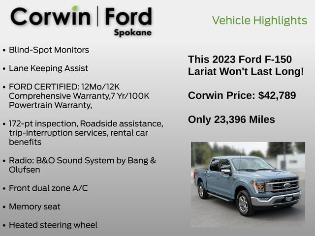 Certified 2023 Ford F150 Lariat AWD/4WD image 7
