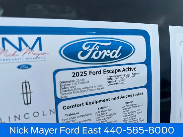 Certified 2025 Ford Escape Active image 26