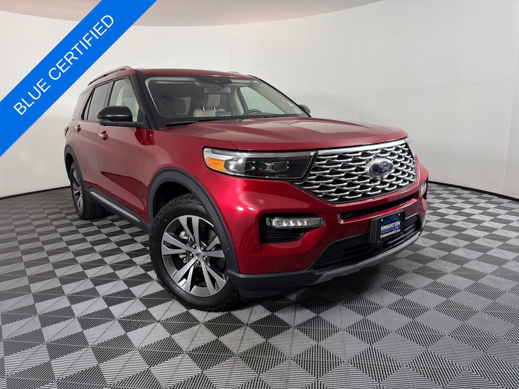 Certified 2020 Ford Explorer Platinum w/ Premium Technology Package AWD/4WD image 1