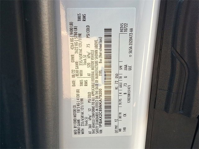 Certified 2022 Ford Transit 350 XLT image 25