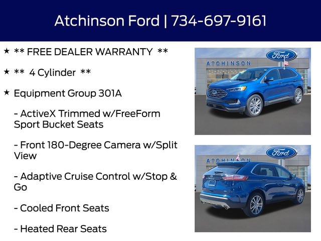 Certified 2024 Ford Edge Titanium w/ Equipment Group 301A AWD/4WD image 12
