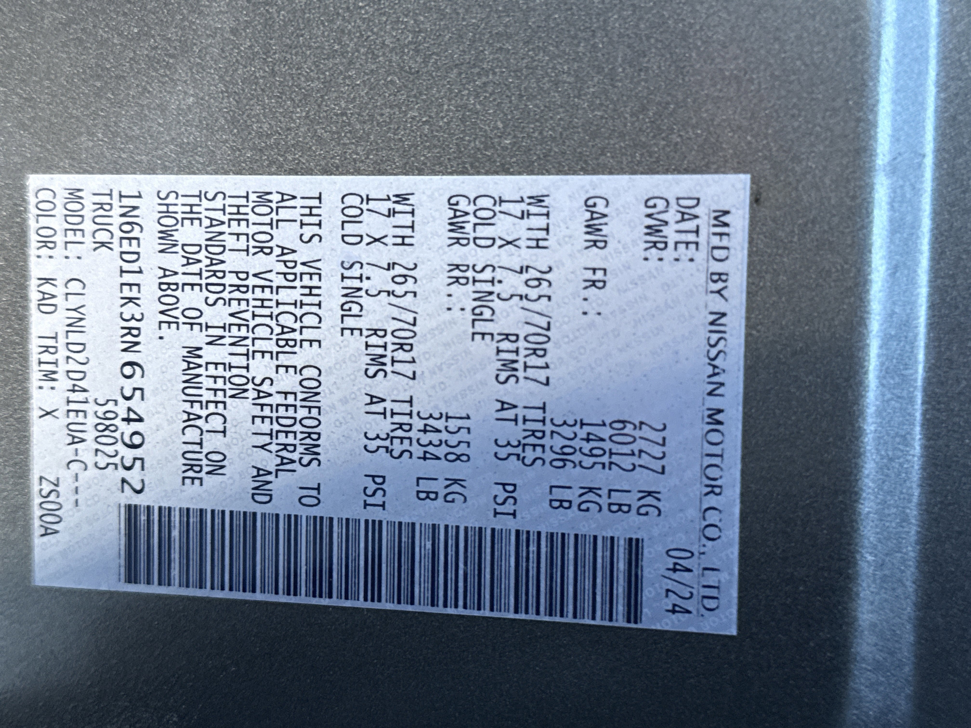 Used 2024 Nissan Frontier PRO-4X w/ Pro Convenience Package image 33