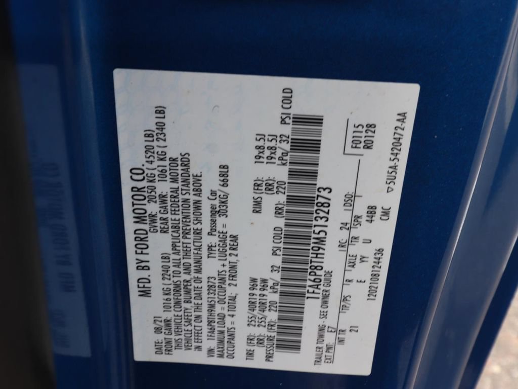 Certified 2021 Ford Mustang Coupe w/ Equipment Group 101A RWD image 20