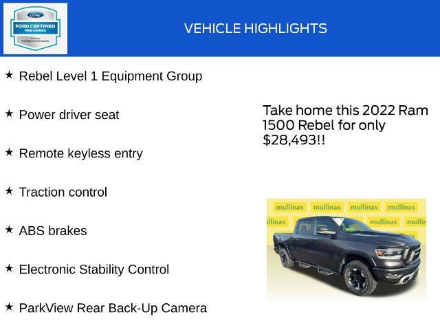 Used 2022 RAM 1500 Rebel w/ Rebel Level 1 Equipment Group AWD/4WD image 18