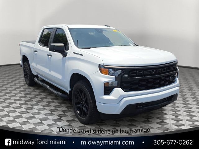 Used 2024 Chevrolet Silverado 1500 Custom w/ Turbomax Blackout Package RWD image 1
