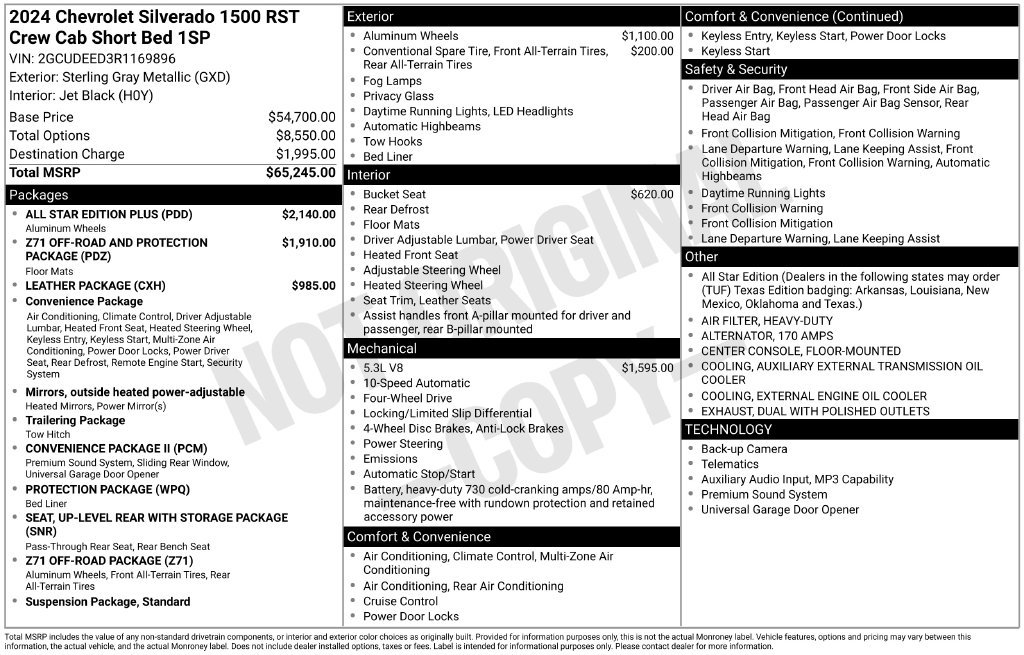 Used 2024 Chevrolet Silverado 1500 RST w/ All Star Edition Plus AWD/4WD image 3