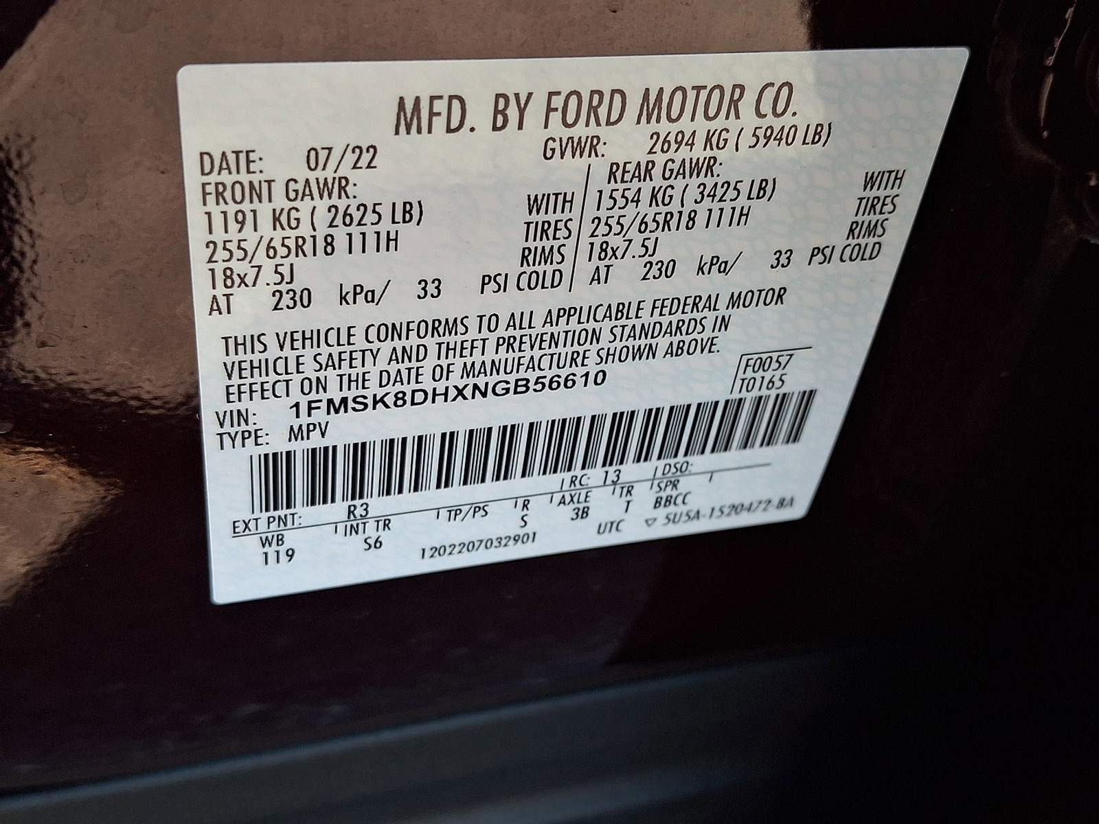 Certified 2022 Ford Explorer XLT w/ Equipment Group 202A image 28