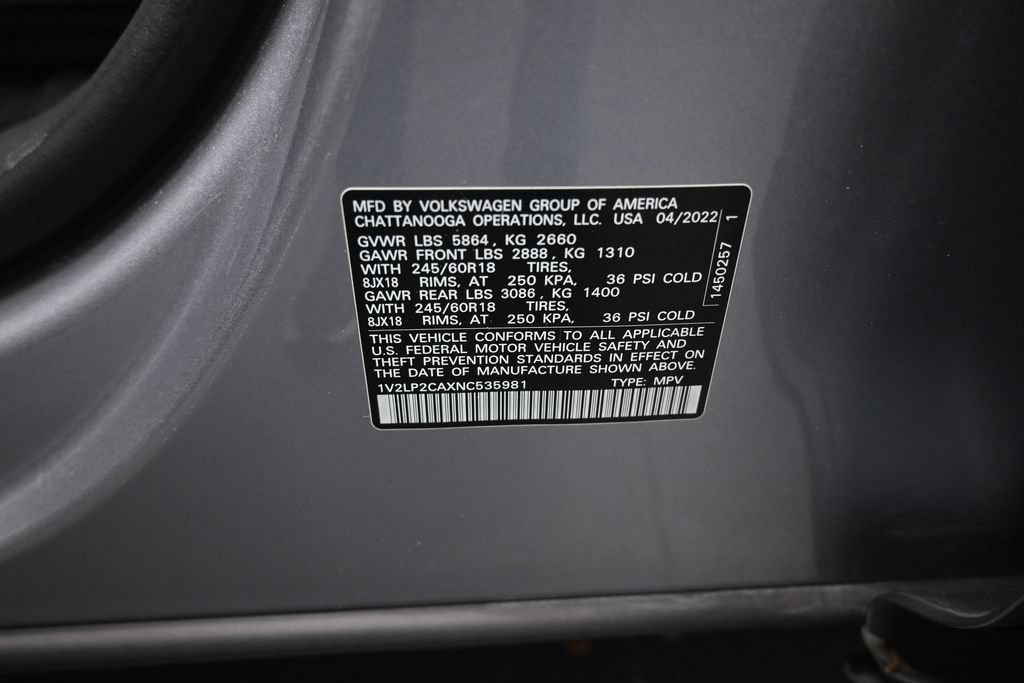Used 2022 Volkswagen Atlas SE AWD/4WD image 20