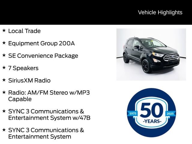 Certified 2019 Ford EcoSport SE w/ SE Convenience Package FWD image 6