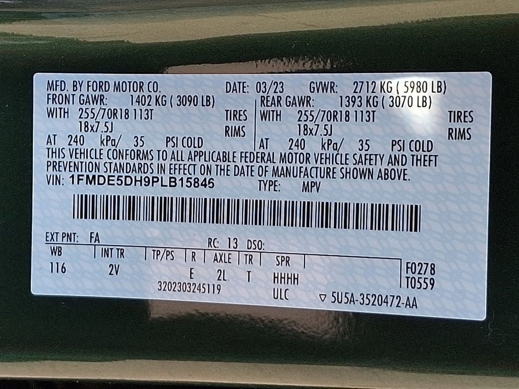 Certified 2023 Ford Bronco Outer Banks AWD/4WD image 28