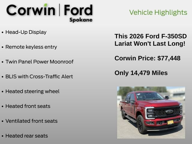 Certified 2026 Ford F350 Lariat w/ Black Appearance Package AWD/4WD image 25