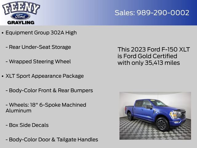 Certified 2023 Ford F150 XLT w/ Equipment Group 302A High AWD/4WD image 20