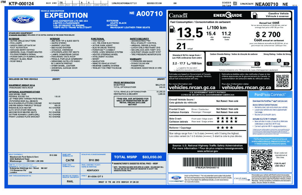 Certified 2022 Ford Expedition Max Limited AWD/4WD image 36