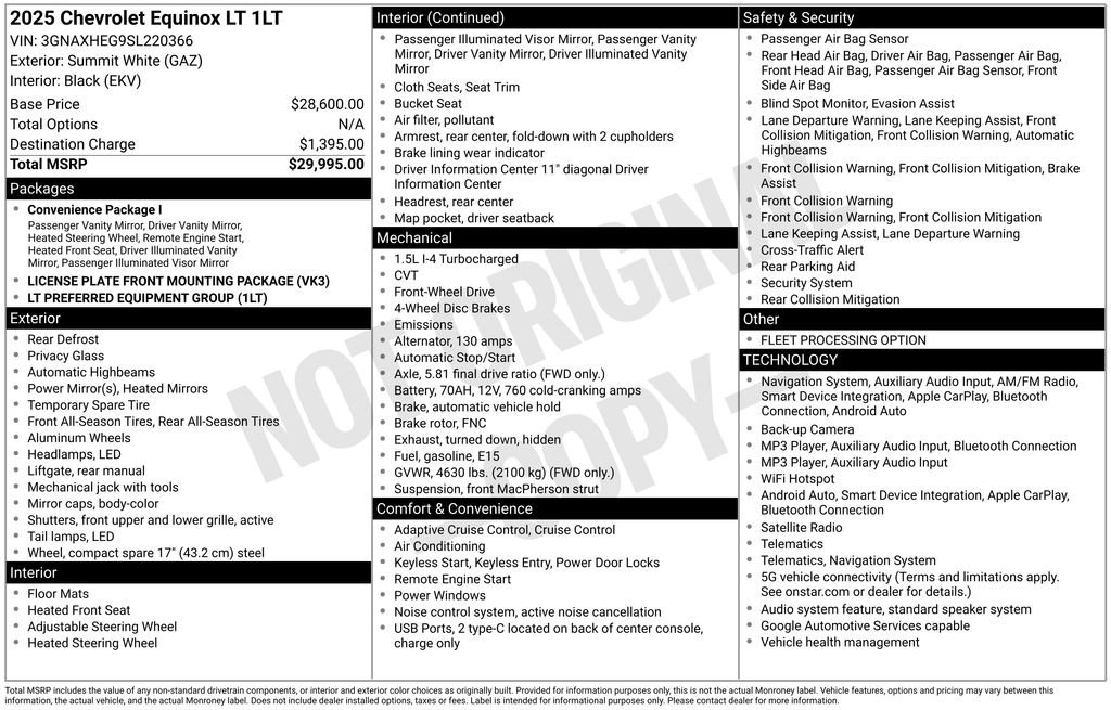 Used 2025 Chevrolet Equinox LT FWD image 28