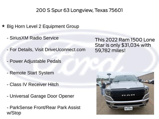 Used 2022 RAM 1500 Lone Star RWD image 26