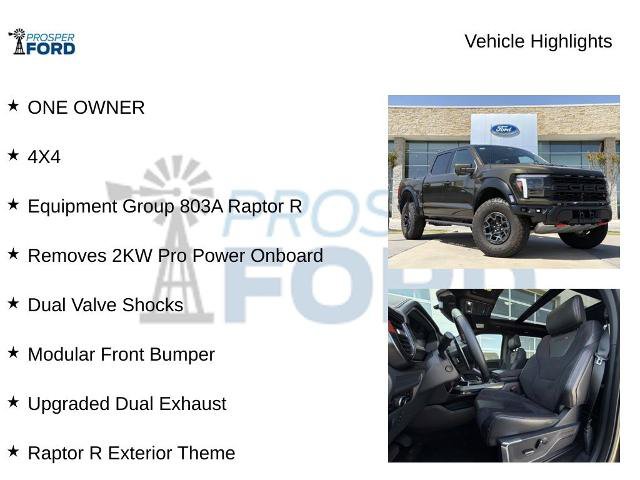 Certified 2025 Ford F150 Raptor w/ Equipment Group 803A Raptor R AWD/4WD image 5