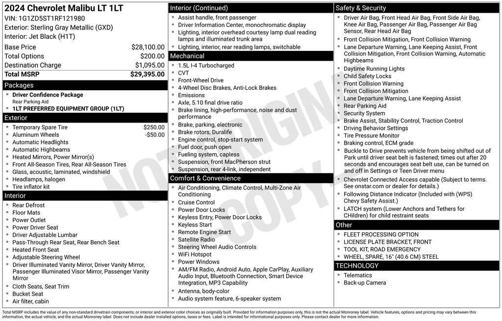 Used 2024 Chevrolet Malibu LT FWD image 32