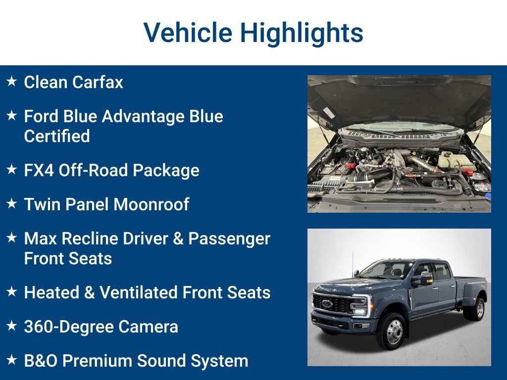 Certified 2023 Ford F450 Platinum w/ FX4 Off-Road Package AWD/4WD image 3