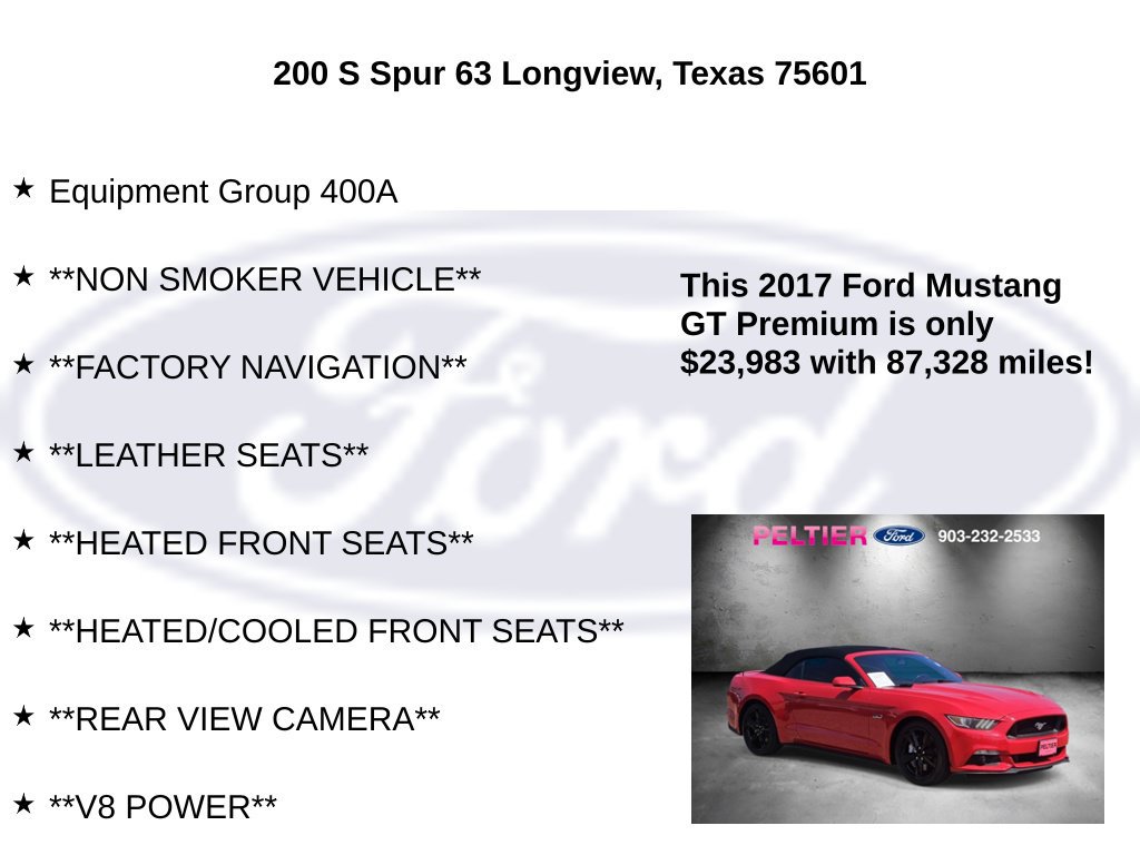 Certified 2017 Ford Mustang GT Premium RWD image 5