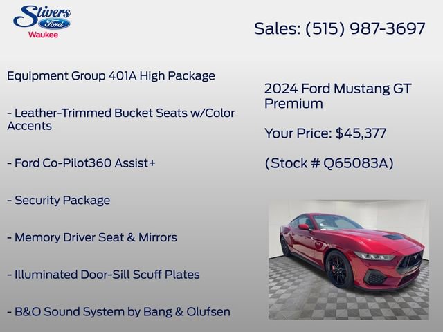 Certified 2024 Ford Mustang GT Premium RWD image 8