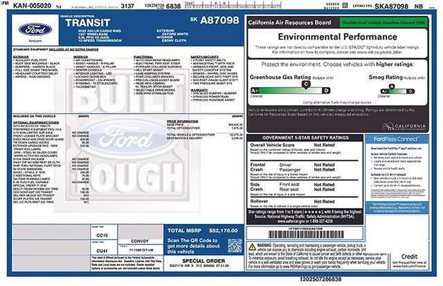 Certified 2025 Ford Transit 250 Low Roof w/ Exterior Upgrade Package RWD image 24