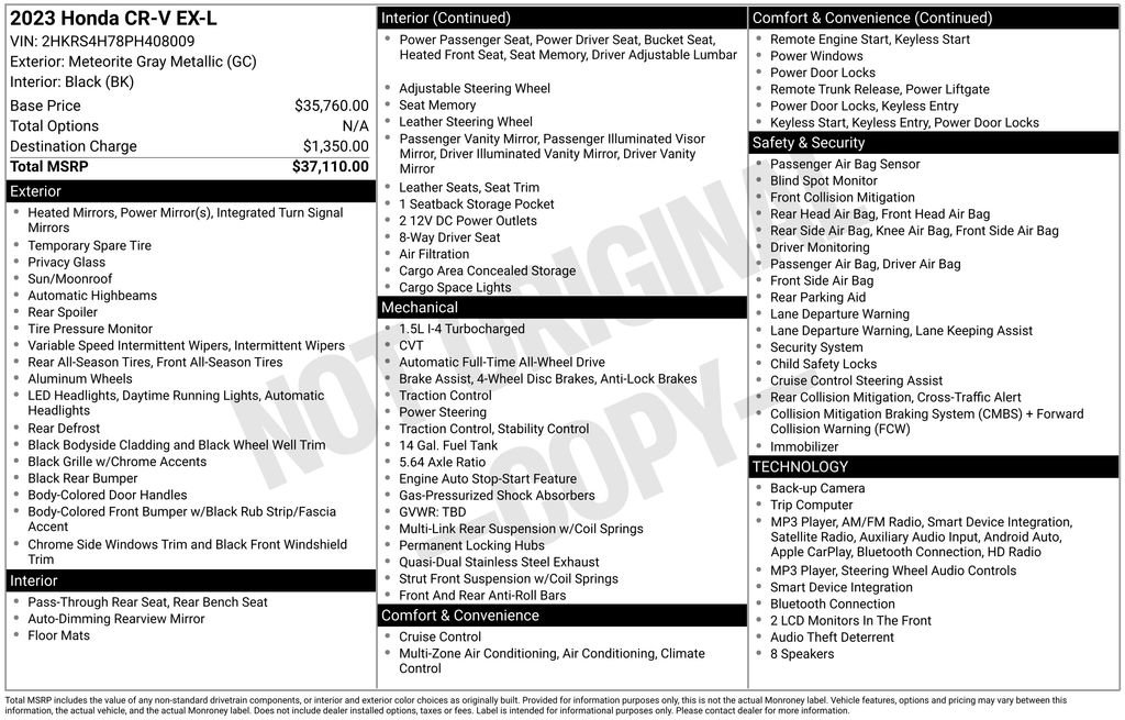 Used 2023 Honda CR-V EX-L image 48