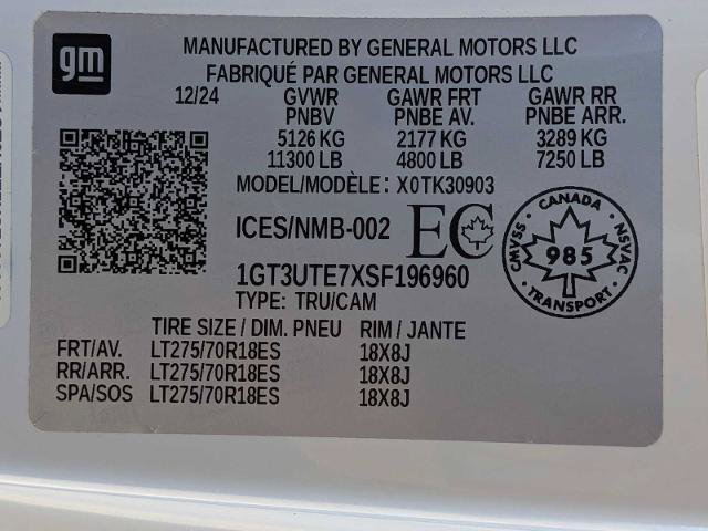 Used 2025 GMC Sierra 3500 SLE w/ SLE Convenience Package AWD/4WD image 34