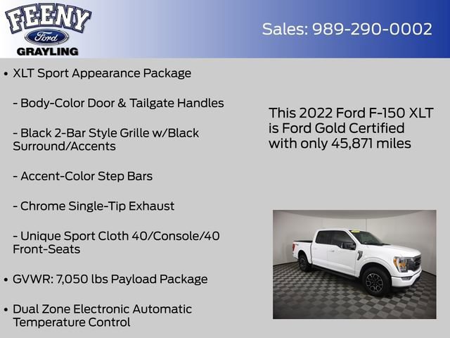 Certified 2022 Ford F150 XLT w/ Equipment Group 302A High AWD/4WD image 23