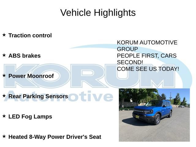 Certified 2025 Ford Bronco Sport Big Bend w/ Convenience Package AWD/4WD image 12