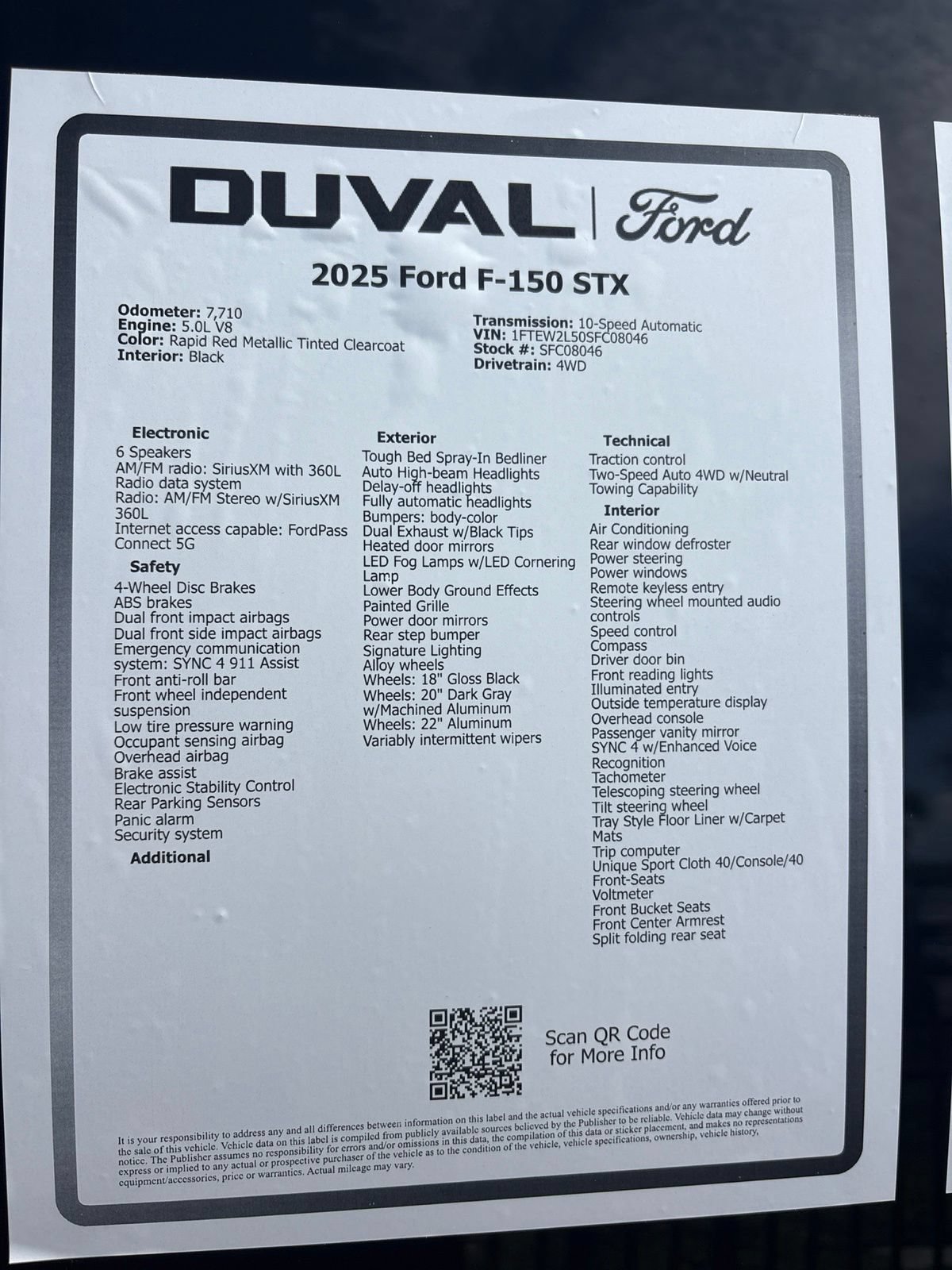 Certified 2025 Ford F150 STX w/ LOBO Package AWD/4WD image 28