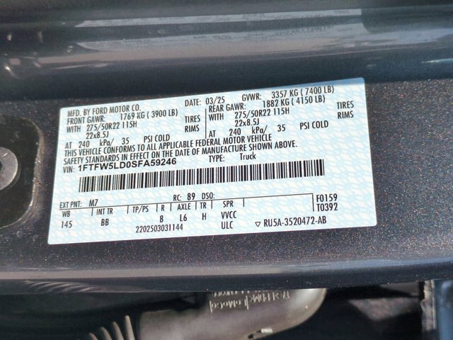 Certified 2025 Ford F150 Lariat w/ Equipment Group 502A High AWD/4WD image 38
