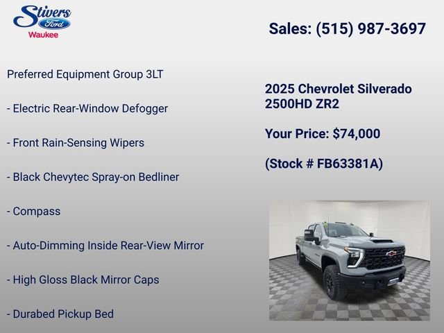 Used 2025 Chevrolet Silverado 2500 ZR2 w/ ZR2 Bison Edition AWD/4WD image 22